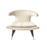 Kaston Mid Century Lounge Chair Cream