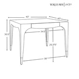 Light Blue Lacquer Game Table With Drawers Limited Stock