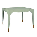 Green Lacquer Game Table With Drawers Limited Stock