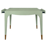 Green Lacquer Game Table With Drawers Limited Stock