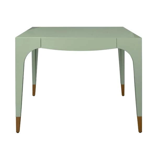 Green Lacquer Game Table With Drawers Limited Stock