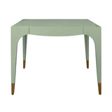 Green Lacquer Game Table With Drawers Limited Stock