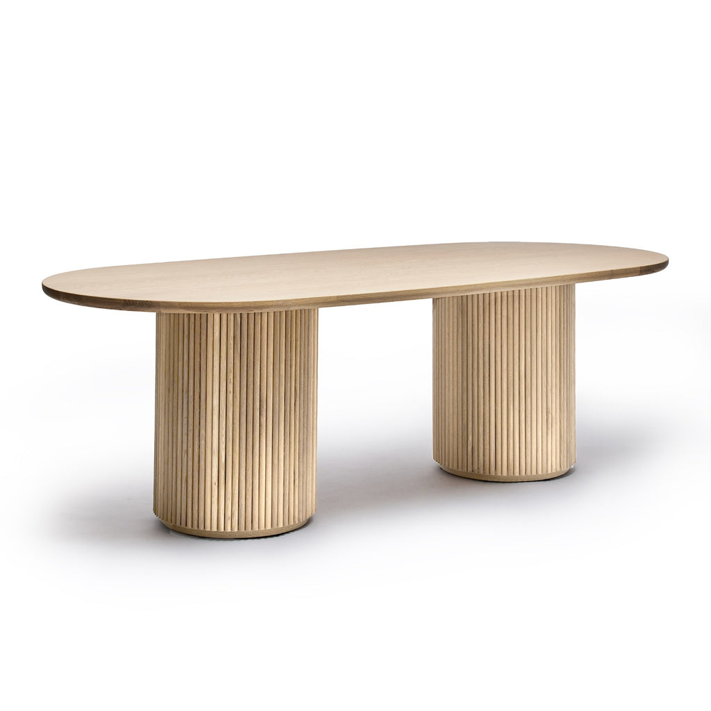 Lumi Fluted Front Base Dining Table