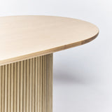 Lumi Fluted Front Base Dining Table