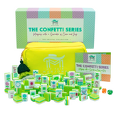 Crystal Confetti Lemon-Lime Mahjong with A Sprinkle of Color and Joy