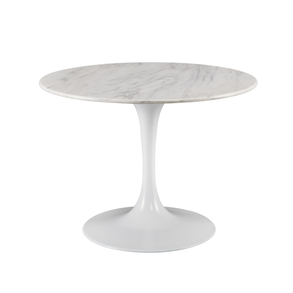 Saarinen Inspired Round Marble Tulip Table
