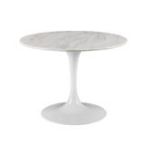 Saarinen Inspired Round Marble Tulip Table