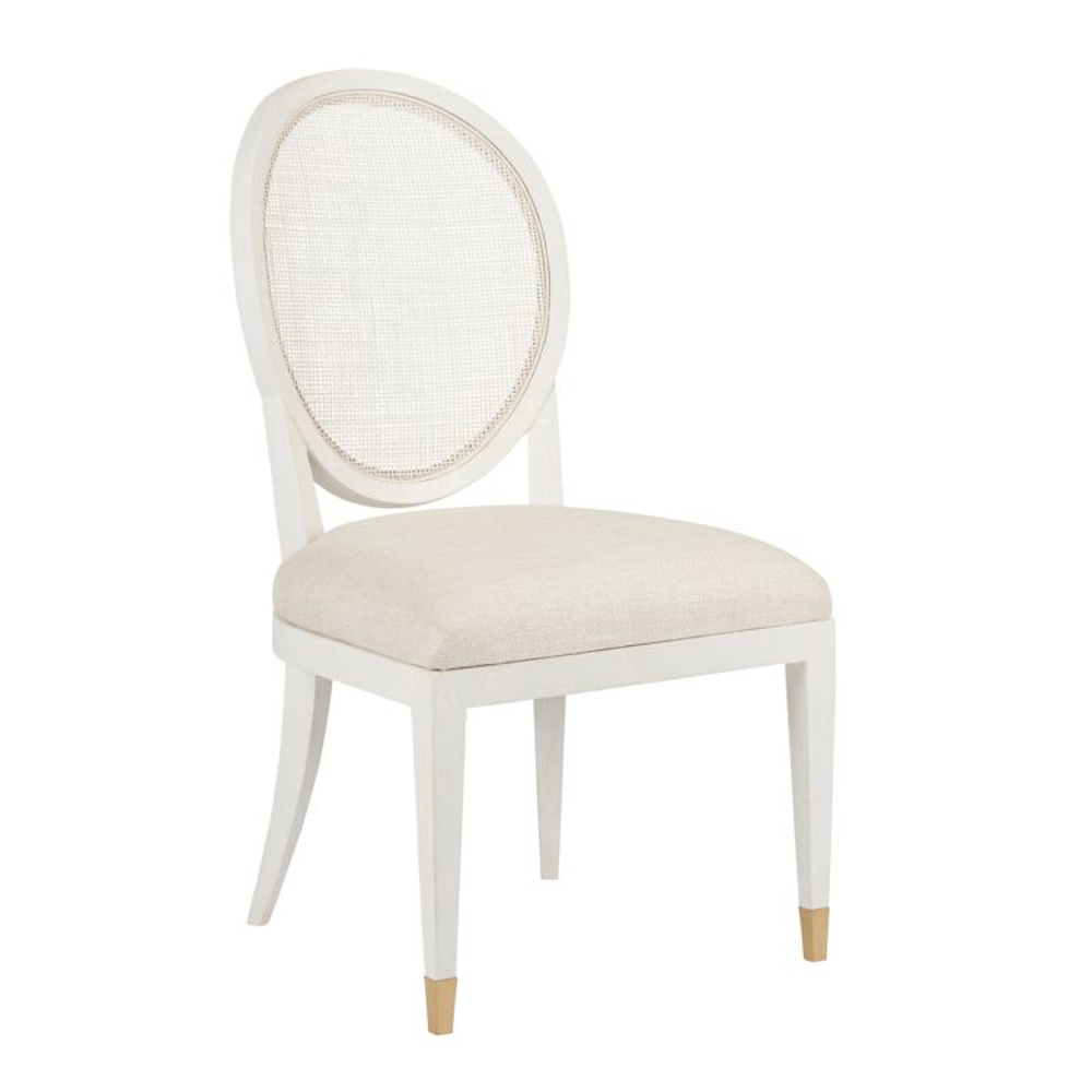 Margaux Cane Back White Dining Chair