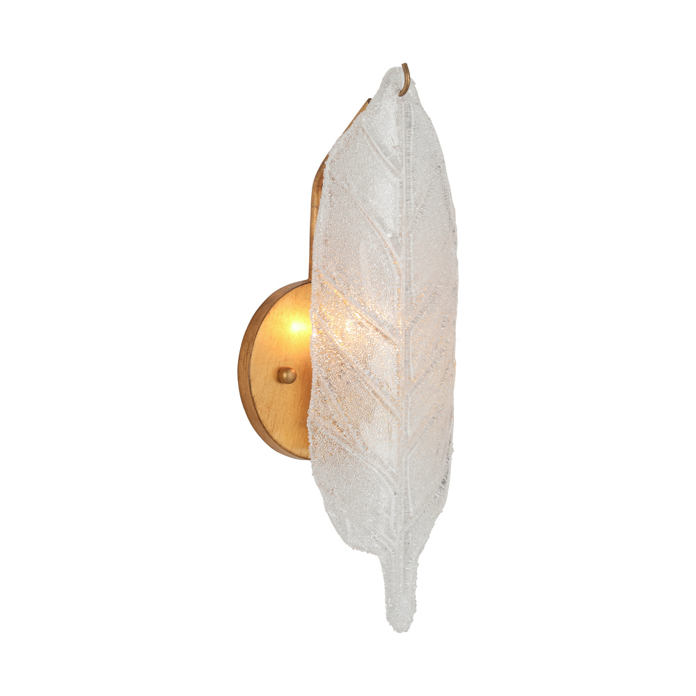 Murano Inspired Leaf Glass Sconce