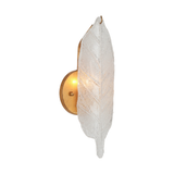 Murano Inspired Leaf Glass Sconce
