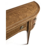 Sun Bleach Cherry Demilune Console Table
