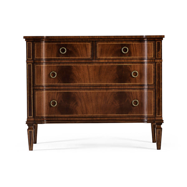 Mahogany Reverse Breakfront Chest
