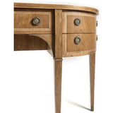 Sun Bleach Cherry Demilune Console Table