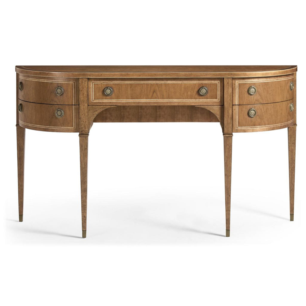 Sun Bleach Cherry Demilune Console Table