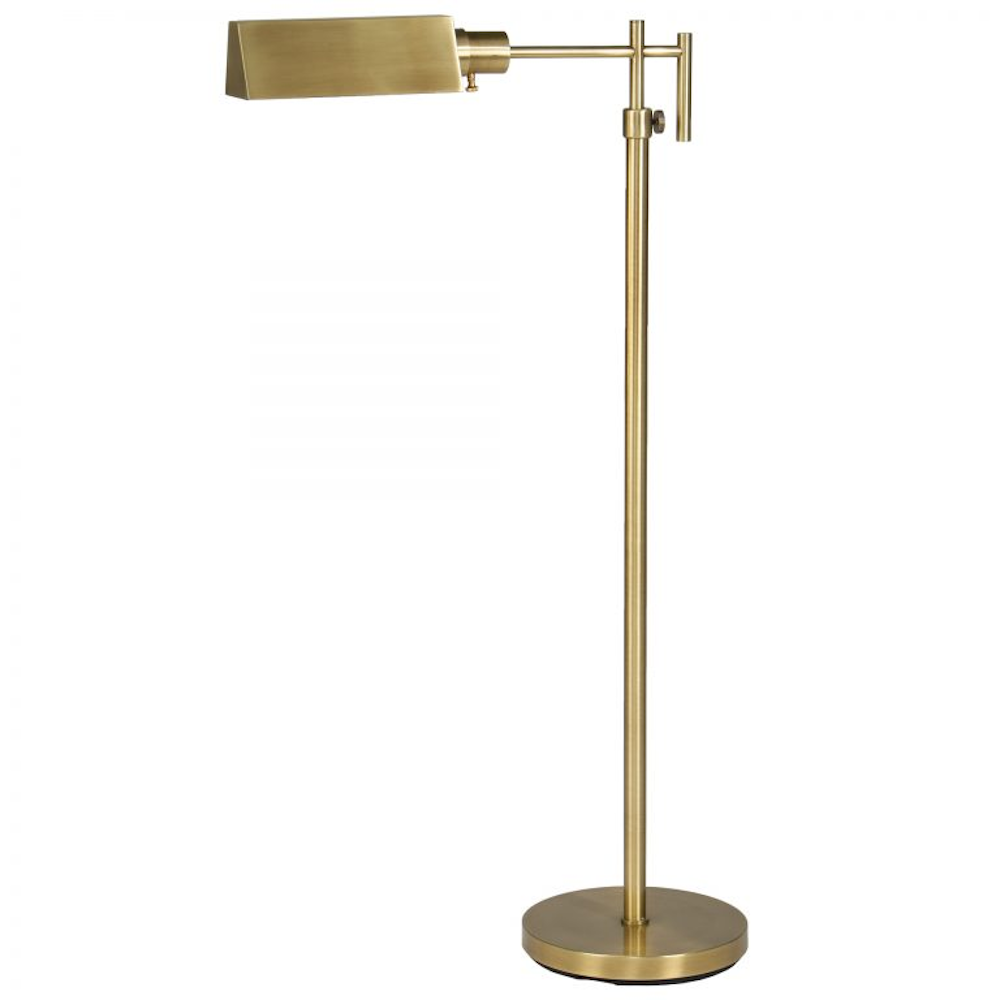 Pharmacy Task Floor Lamp Brass