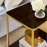 The Prescott Macassar Ebony Side Table