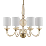 Italian Murano Glass Champagne Inspired Chandelier