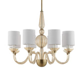 Italian Murano Glass Champagne Inspired Chandelier