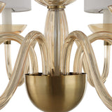 Italian Murano Glass Champagne Inspired Chandelier