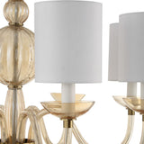 Italian Murano Glass Champagne Inspired Chandelier