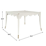 Scalloped White Burl Game Table Pre Order Oct 26