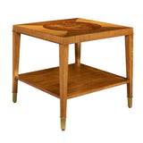 Mapa Burl and Rich Golden Brown Side Table Pre Order Aug 26