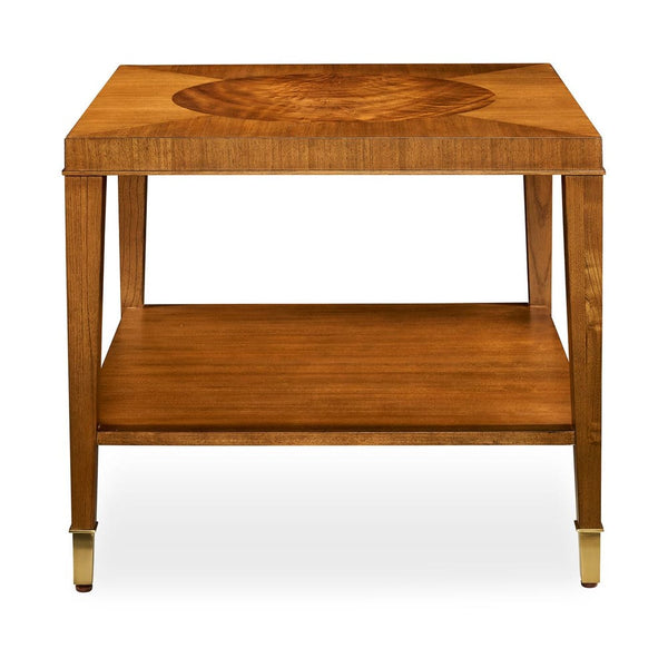 Mapa Burl and Rich Golden Brown Side Table Pre Order Aug 26