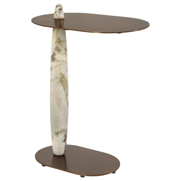 White Chocolate Marble Side Table Pre Order Aug 2, 2026