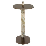 White Chocolate Marble Side Table Pre Order Aug 2, 2026