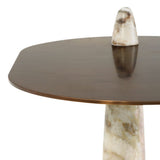 White Chocolate Marble Side Table Pre Order Aug 2, 2026