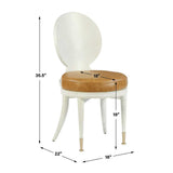 Dining/Game Swivel Chair - Antique White