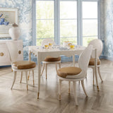 Dining/Game Swivel Chair - Antique White