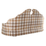 Skirted Bench - Buffalo Plaid Neutral