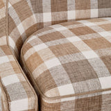 Skirted Bench - Buffalo Plaid Neutral