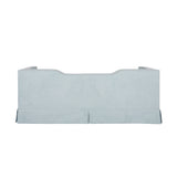 Skirted Tuxedo Style Baby Blue Sofa