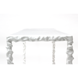 River Console White Cast Aluminum