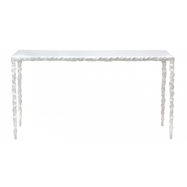 River Console White Cast Aluminum