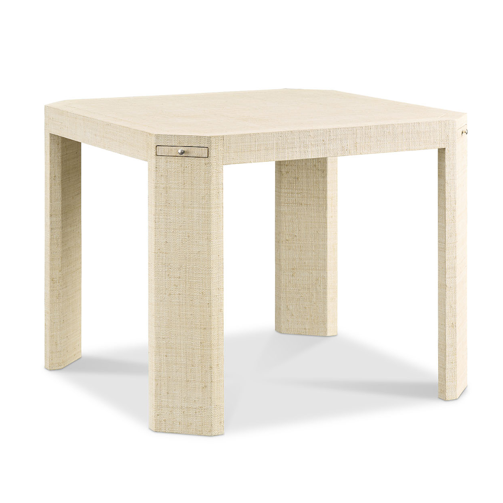 Wrapped Raffia Game Table with Drink Drawers – MAKENZIE BAILEY