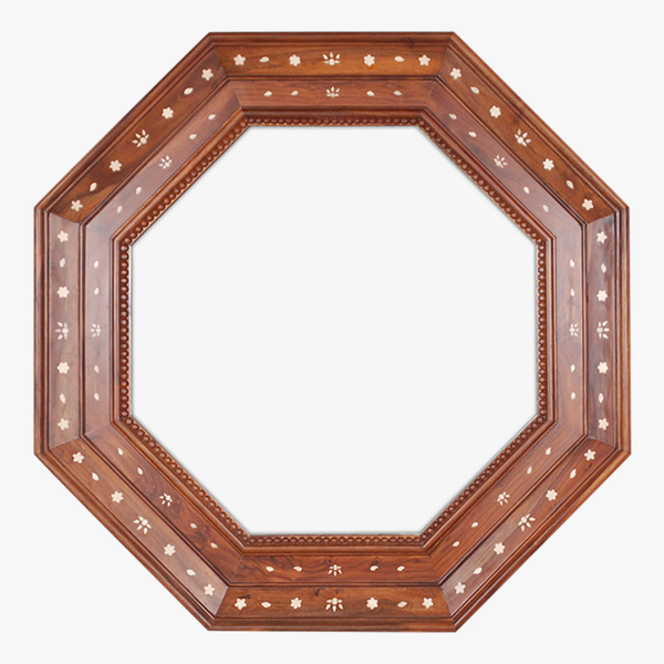 Rosewood and Bone Mirror