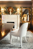 Brass Ring Back Performance Dining Chair