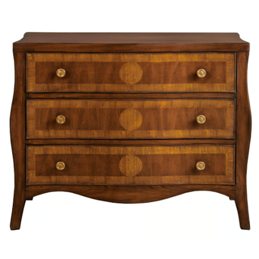 Italian Serpentine Inlay Chest, Mahogany PRE ORDER Sept 1
