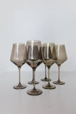 ESTELLE COLORED WINE STEMWARE - SET OF 6 {GRAY SMOKE}