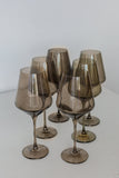 ESTELLE COLORED WINE STEMWARE - SET OF 6 {GRAY SMOKE}