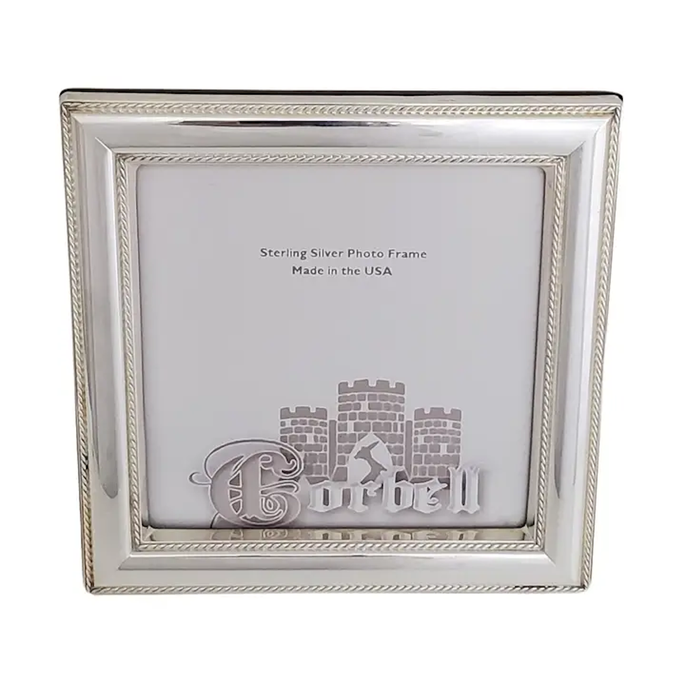Heritage Sterling Silver Beaded Frame – 5" x 5"