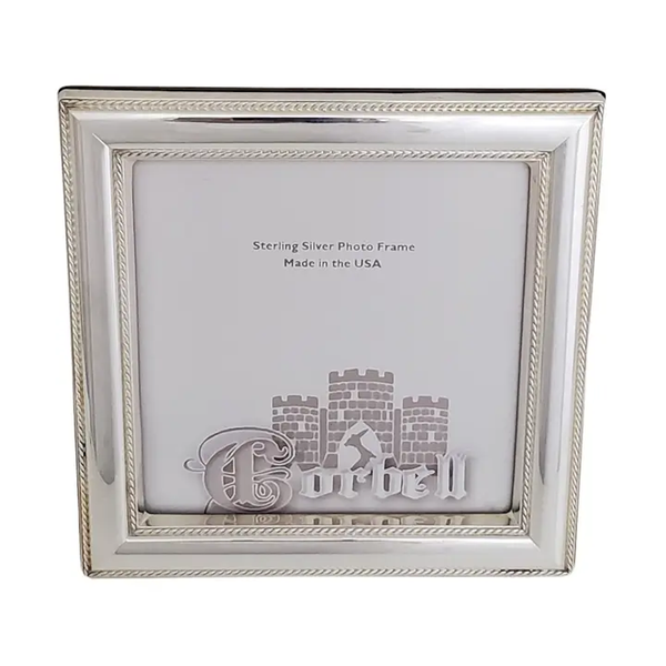Heritage Sterling Silver Beaded Frame – 5" x 5"