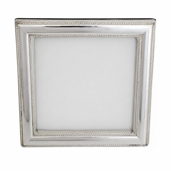 Heritage Sterling Silver Beaded Frame – 5" x 5"