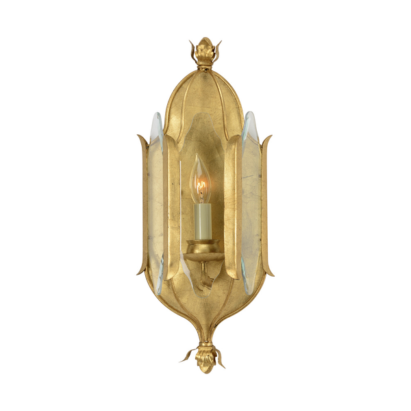 Paris Antique Gold Leaf Sconce