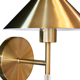 Acrylic and Brass Triangle Shade Sconce