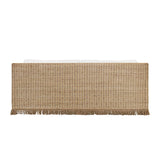 Rattan Sofa with Fringe