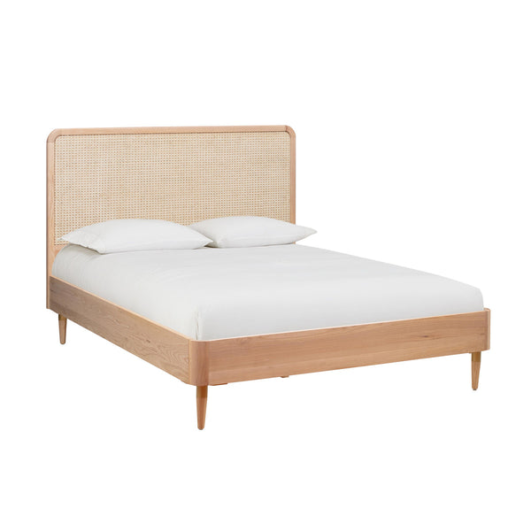 Cane Wood Bed Queen and King